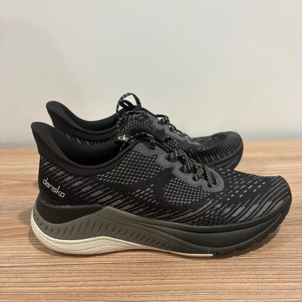 Dansko Peony Pace Walking Shoes Black 37 Comfort Athletic Sneakers 4207106194